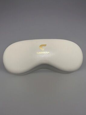 CARRERA Eyeglasses Sunglasses BEIGE Hard Case with Lens Cloth - NEW